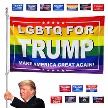 Load image into Gallery viewer, Trump 2024 Flag 3x5 Feet
